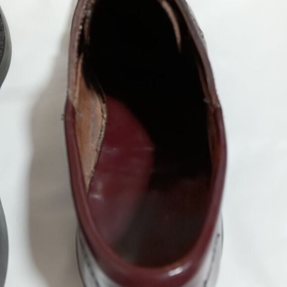 Vintage L L Bean Mens 12 Burgundy Moc Toe Lace up Oxfords Neolite Made in USA main image 3